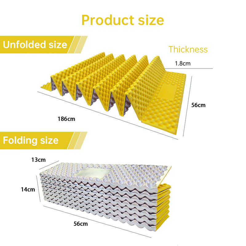 330g Lightweight Foam Camping Mattress | Portable Foldable Sleeping Pad, Moisture-Resistant & Insulated for Hiking, Backpacking