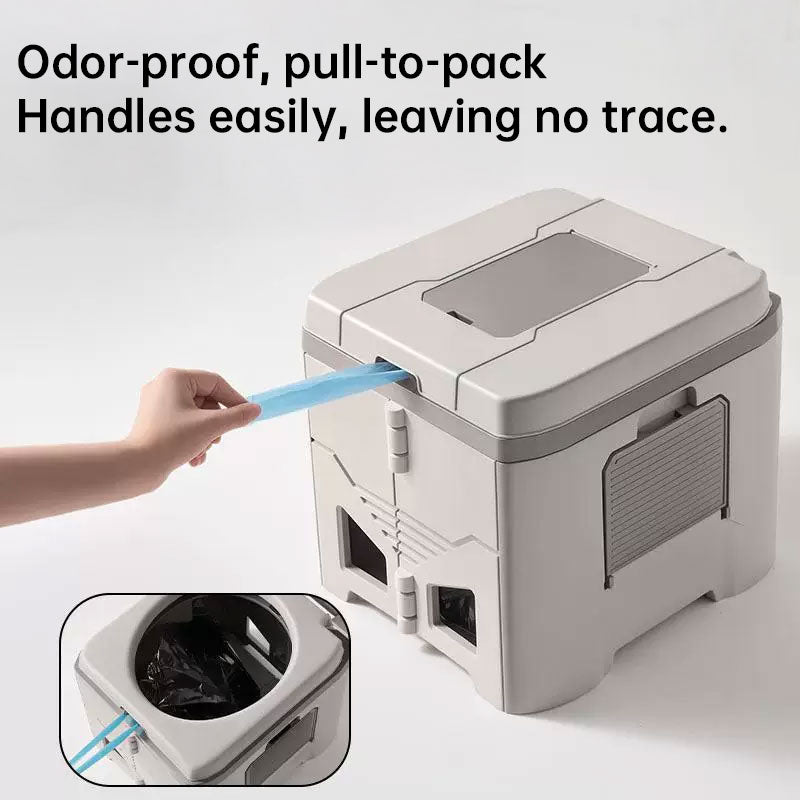 Foldable Portable Toilet for Car & Camping - Emergency Outdoor Stool with Odor-Proof Design, Adult Travel Toilet