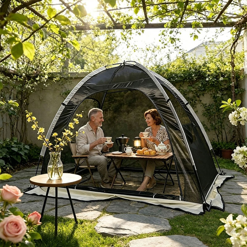 Cool Mesh Tent with Mosquito-Proof Design — Double-Sized Anti-Insect Screen Canopy for Weekend Outdoor Relaxation