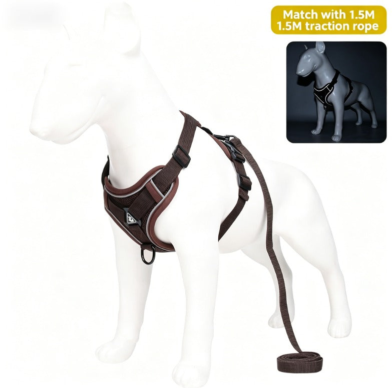 Pet Leash Reflective Breathable Cat Harness Vest Style Small Cat Breathable Reflective