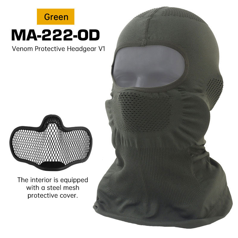 Venom V1 Balaclava, Breathable UV Protection Riding Face Mask for Motorcycle & Cycling