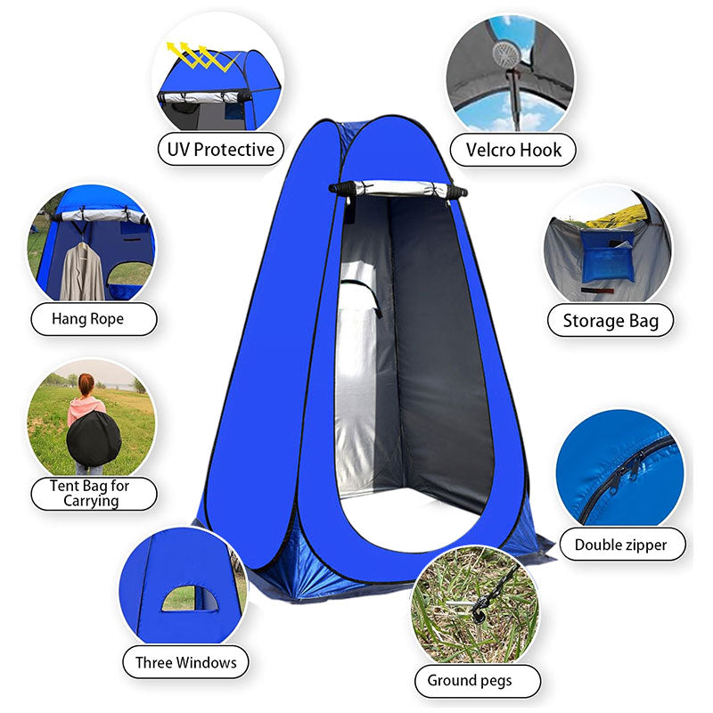 Portable Outdoor Camping Tent: Single Person, Changing Room, Shower, Storage/Fishing/Photography Tent