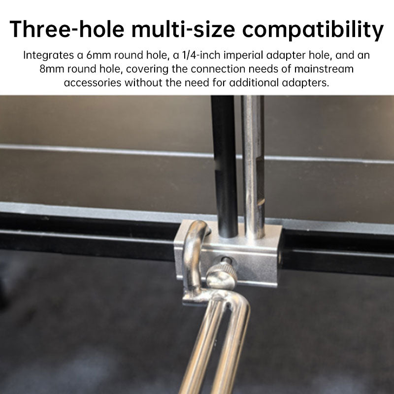 Quick-Slide Clip for IGT Camping Table, Aluminum Alloy Lamp Mount Base for Car Kitchen, Camping, Picnics, Parties