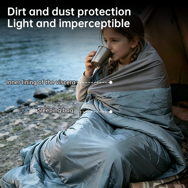 Ultralight Sleeping Bag Liner for Travel & Camping - Warm Nylon Inner Sheet for Hotels, Hiking, Backpacking