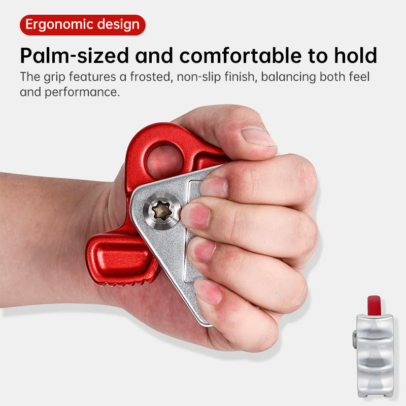 Auto Lock Carabiner & Rope Grab – High Altitude Fall Protection Safety Hook