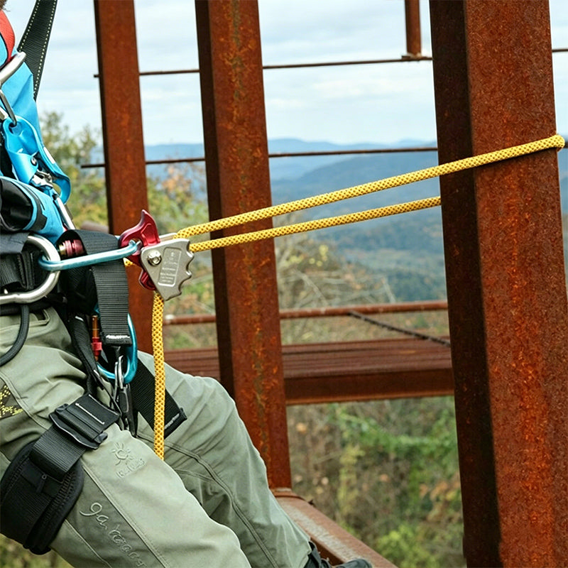 Auto Lock Carabiner & Rope Grab – High Altitude Fall Protection Safety Hook