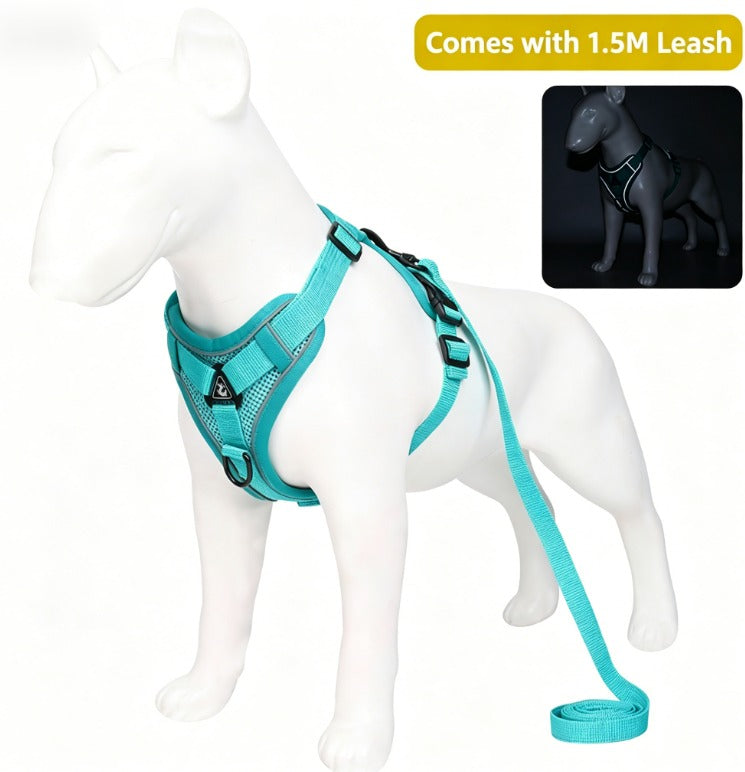 Pet Leash Reflective Breathable Cat Harness Vest Style Small Cat Breathable Reflective