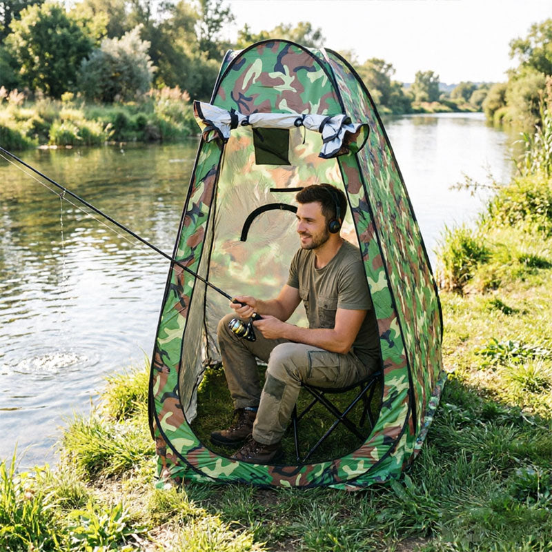 Pop Up Privacy Tent - Instant Outdoor Shower & Portable Toilet for Camping