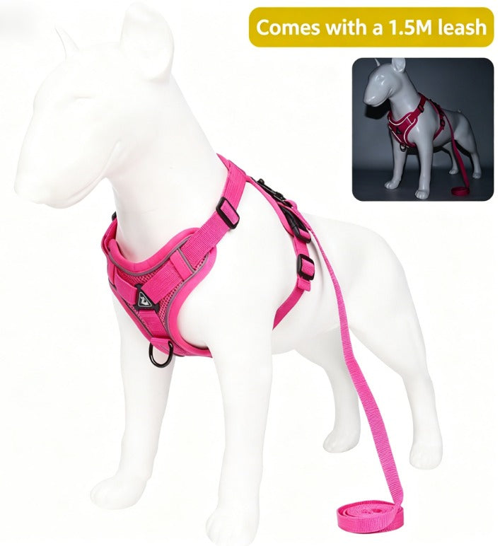 Pet Leash Reflective Breathable Cat Harness Vest Style Small Cat Breathable Reflective