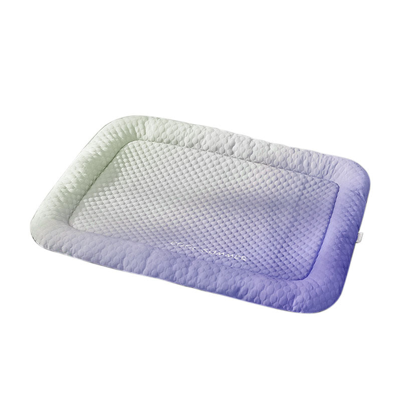 Cooling Pet Pad for Summer – Breathable Cold‑Silk Ice Mat, Gentle on Skin, Gradient Colors