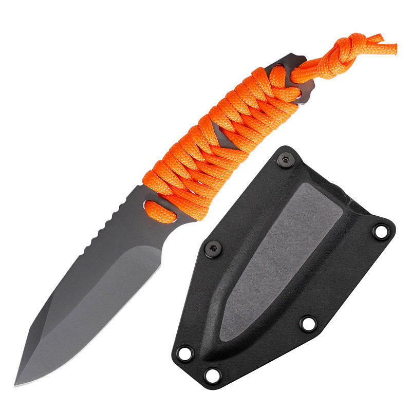 Outdoor Series Rope-Tied Multi-Functional Pocket Knife, Outdoor Camping Knife, Fruit Knife