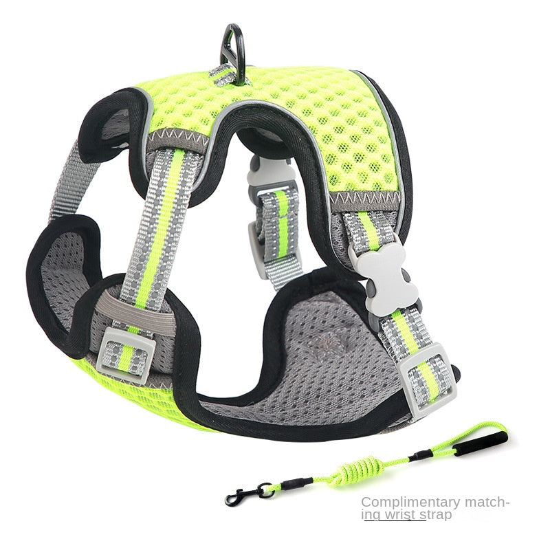 Pet Harness Vest Style Cat Leash for Outdoor Use, Anti-Struggle Cat Walking Rope and Cat Lead