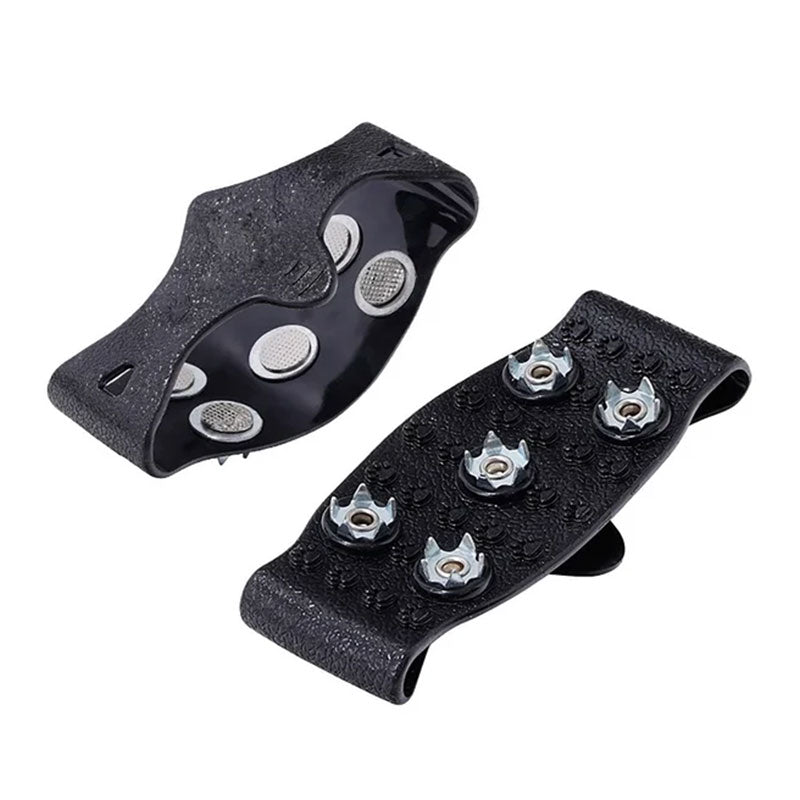 5-Point Adjustable Ice Cleats | Non-Slip Crampon Spikes for Hiking & Winter Walking on Ice