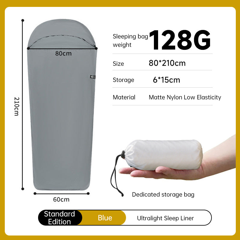 Ultralight Sleeping Bag Liner for Travel & Camping - Warm Nylon Inner Sheet for Hotels, Hiking, Backpacking