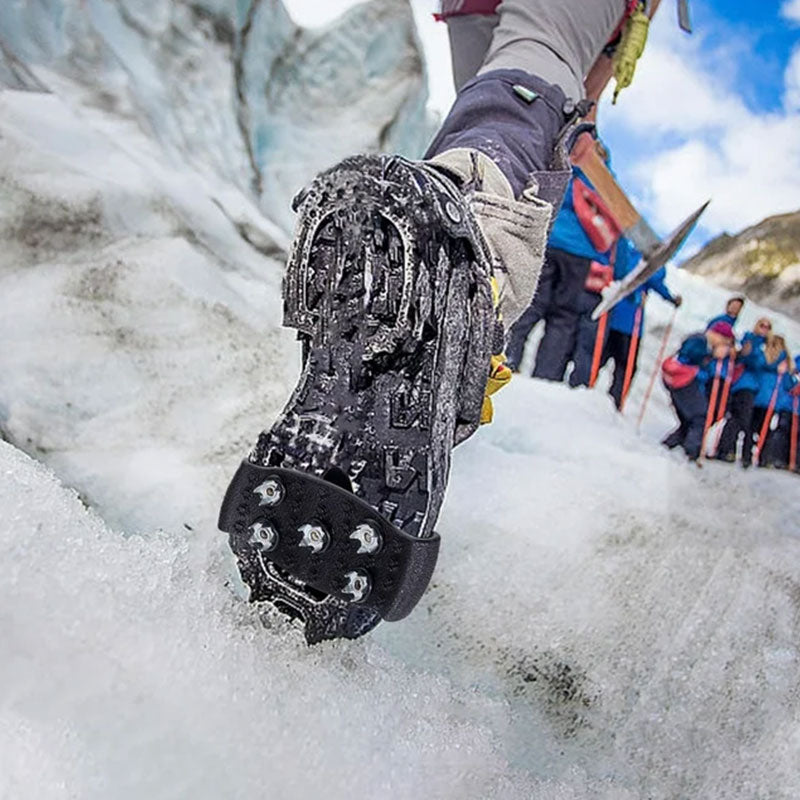 5-Point Adjustable Ice Cleats | Non-Slip Crampon Spikes for Hiking & Winter Walking on Ice