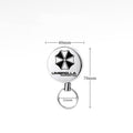 Outdoor equipment high elasticity telescopic steel wire rope keychain anti loss and anti-theft telescopic keychain