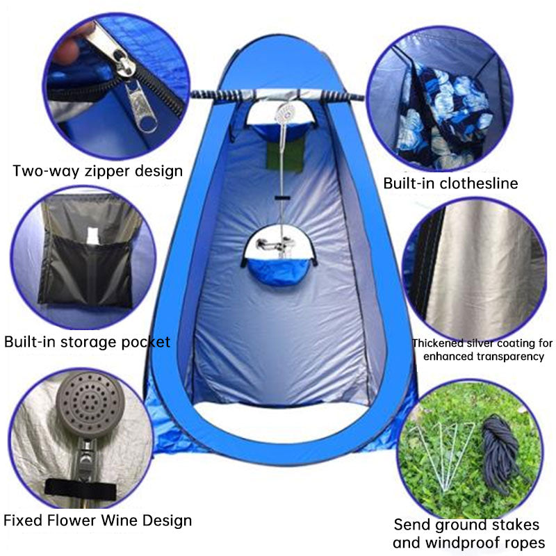 Pop Up Privacy Tent - Instant Outdoor Shower & Portable Toilet for Camping