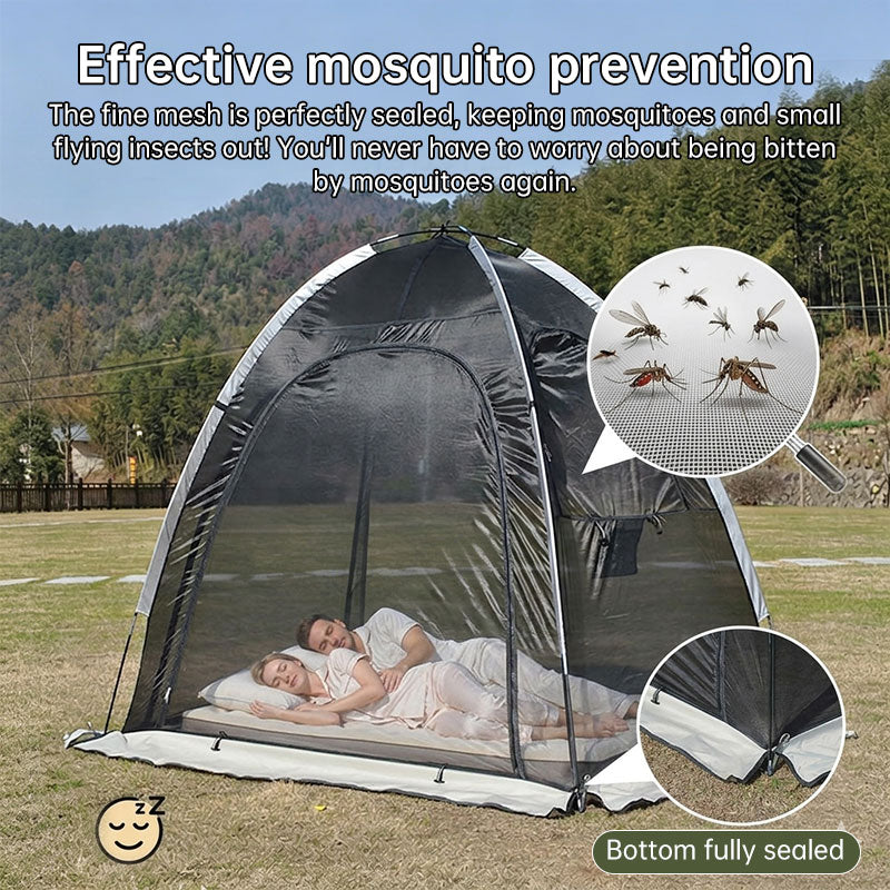 Cool Mesh Tent with Mosquito-Proof Design — Double-Sized Anti-Insect Screen Canopy for Weekend Outdoor Relaxation