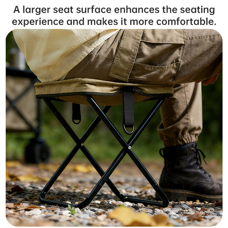 Outdoor Folding Chair, Portable Fishing Chair, Compact Train Stool, Foldable Camping Chair, Mini Camping Bench