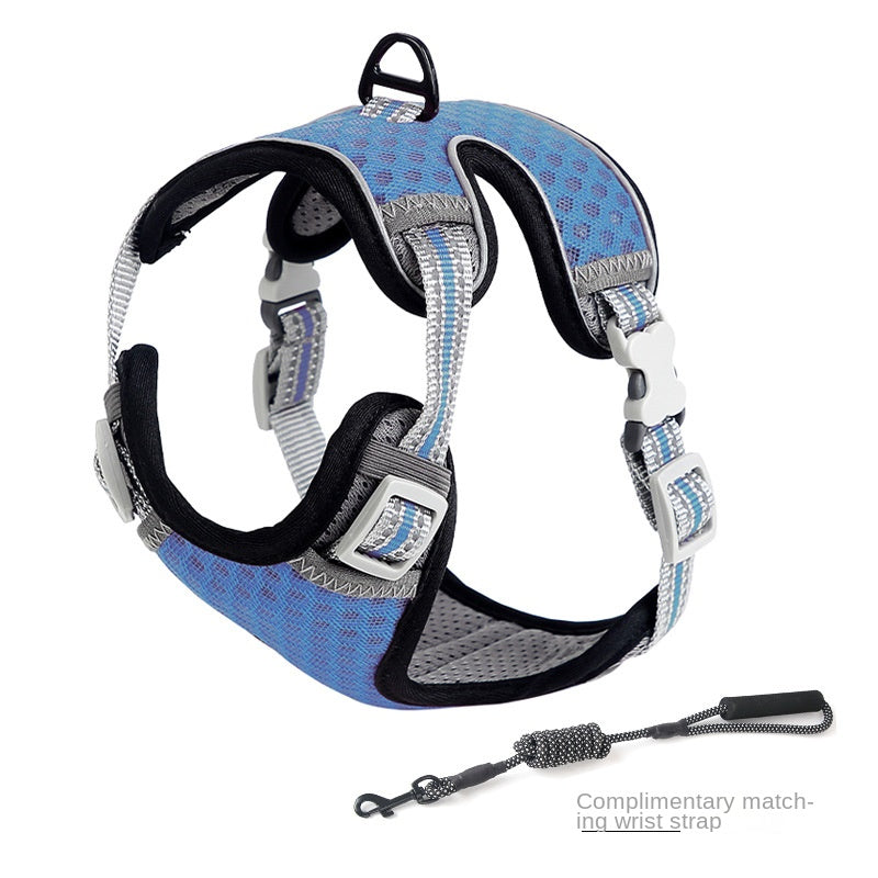 Pet Harness Vest Style Cat Leash for Outdoor Use, Anti-Struggle Cat Walking Rope and Cat Lead