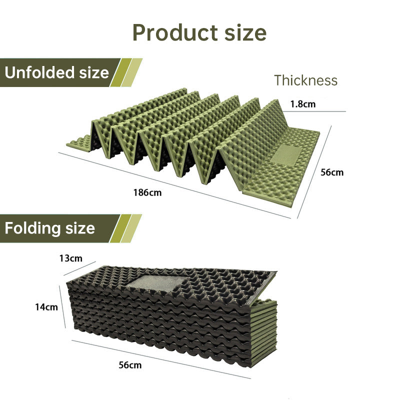 330g Lightweight Foam Camping Mattress | Portable Foldable Sleeping Pad, Moisture-Resistant & Insulated for Hiking, Backpacking