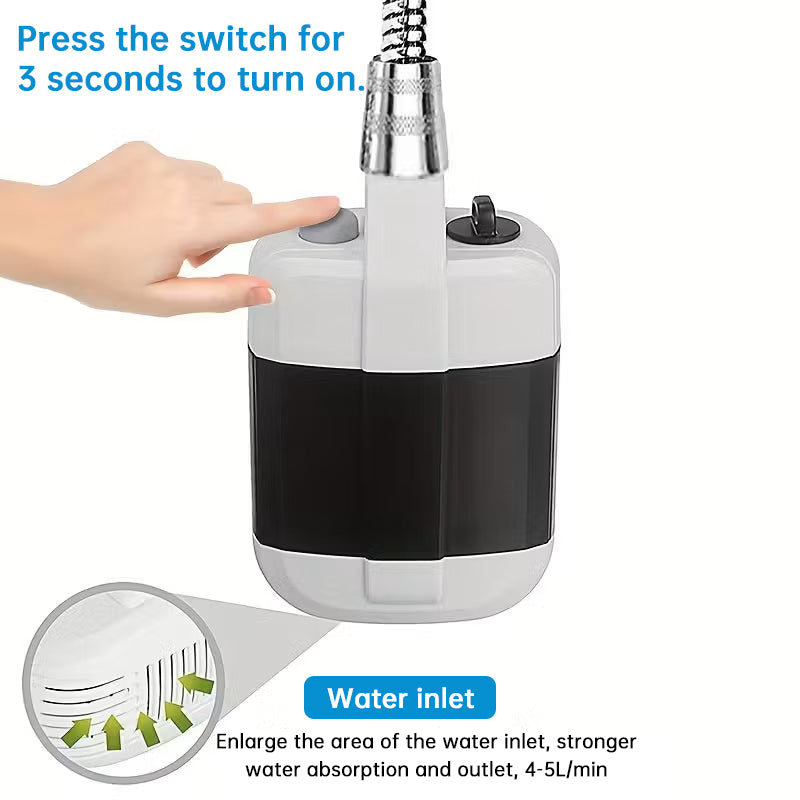 USB Rechargeable Portable Shower Pump | Outdoor Camping Bathing Kit | Car & Pet Wash Equipment