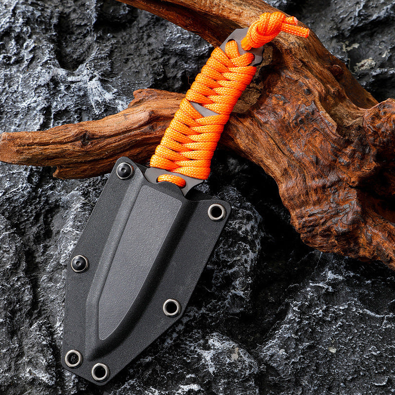 Outdoor Series Rope-Tied Multi-Functional Pocket Knife, Outdoor Camping Knife, Fruit Knife