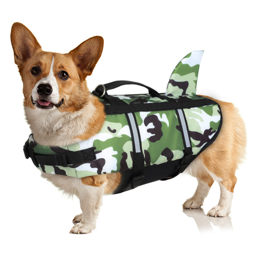 Dog Life Jacket Lightweight Adjustable Velcro Medium to Large Dog Swimwear